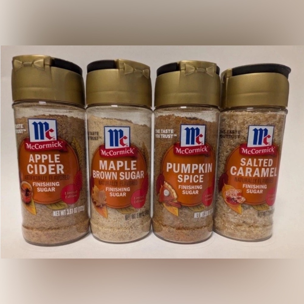 McCormick Limited Edition Finishing Sugar lot of 4 NWT
